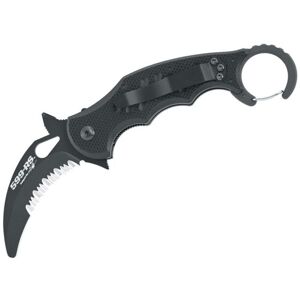 Fox 599Rs Fox Karambit Rescue Folding Knife, 2.6in, G10, N690, Black, FX-599 RS