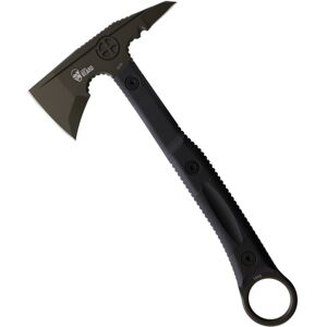 "Flagrant Beard Templar Axe, 6.5 green Cerakote finish 1095HC steel axe head w, Black sculpted G10 handle, TEMPLAR AXE OD GREEN"