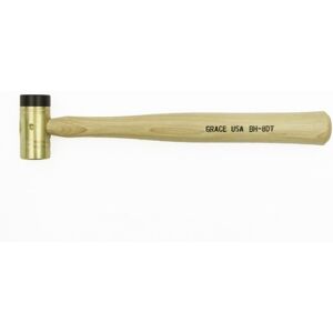 Grace USA 8 Ounce Brass Hammer with Delrin Tip, GRBH8DT