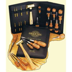 Grace USA Gun Care Tool Set In Nukaf Case, 17 pcs, GRGCT17
