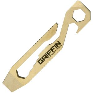 Griffin Pocket Tool GPT Pocket Tool Brass Fixed Blade Knife, Handle, GPT-BRASS