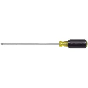 Klein Tools #1 Square Recess Screwdriver, 8In Shank, Black/Yellow, 665