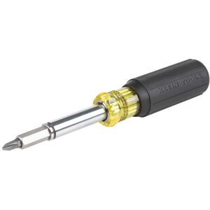 Klein Tools 11in1 Magnetic Screwdriver/Nut Driver, Yellow/Black, 32500MAG