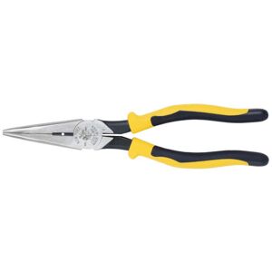 Klein Tools Needle Nose Side-Cutters Pliers, Stripping, 8In, Yellow/Black, J203-8N