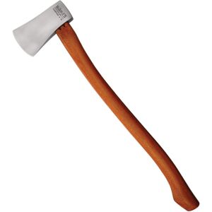 Marbles No. 10 Camp Axe, 21in Overall, 5in Satin Stainless Axe Head w/ 3in Cutting Edge, Brown Wood Handle, NO.10