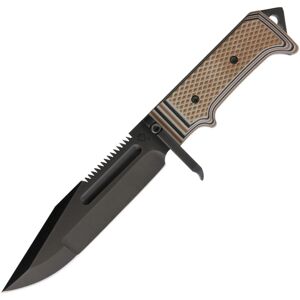 "Medford Raider Camo G10 Knife, 6 black PVD coated S35VN stainless sawback blade, Camo G10 handle, MK075SPQ-12KB"