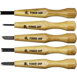 Mikihisa Power Grip Wood Chisel Set, 5-Piece, 800053
