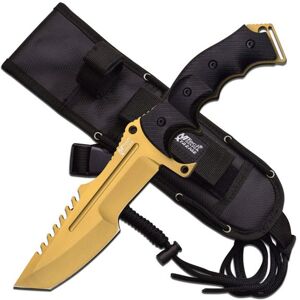 Mtech Fixed Blade, 11in, Stainless Steel Blade, Black G10 Handle, MX-8054GD