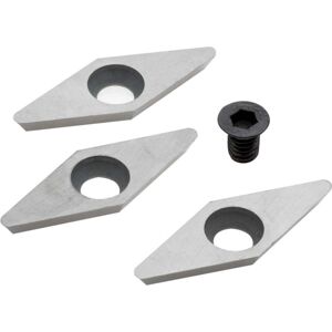 Shop Fox Carbide Replacement Cutters for D4443 Lathe Chisel - 3 Pk, D4914