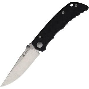 "Spartan Blades Talos Linerlock Folding Knife, 3 stonewash finish CTS-XHP stainless blade, Black textured G10 handle, SFBL7BK"