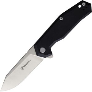 Steel Will Tenet 2 Black Folding Knife, 4.5in Closed, 3.5in Satin D2 Tool Steel Blade, Black G10 Handle, SWF31-01