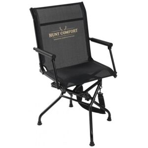 Hunt Comfort Multi Position Mesh Lite Swivel Hunting Chair, Black, HCCC10