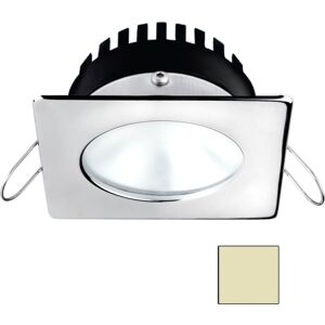 I2Systems Inc Apeiron A506 6W LED Spring Square/ Round Mount Light, Warm White/Polished Chrome Finish, A506-12CBBR