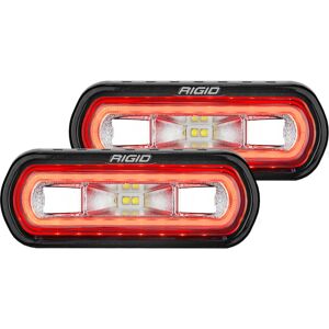 Rigid Industries SR-L Series LED Surface Mount Spreader Light w/ Black Housing, Red Halo, 53122