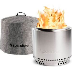 Solo Stove Bonfire Pit, Shelter And Stand, Stainless Steel, SSBON-SD-2.0+SHELTER