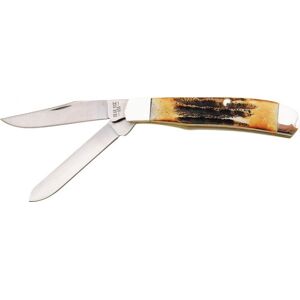 Bear & Son Cutlery Bear & Son Mini Trapper Stag Fold Knife BC507