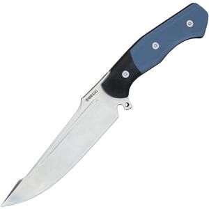 Begg Knives Alligator Fixed Blade Knife, 6.38in, 14C28N Sandvik Stainless, Satin Blade, Blue/Black G10 Handle, BG051 BF011735