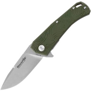 "Black Fox Echo Linerlock Green Folding Knife, 3.25 stonewash finish 440C stainless blade, Green G10 handle, 01FX859"