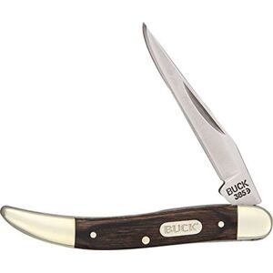 Buck Knives Toothpick Folding Knife, Box, 0385BRS3137