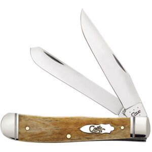 Case Smooth Antique Bone - Trapper Folding Blade, 6254 SS, 58182