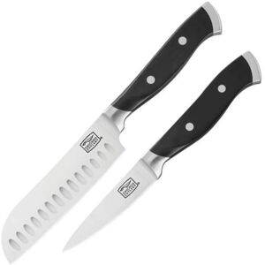 Chicago Cutlery Armitage Two Piece Set Knife, Black polymer handle, 1132357