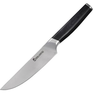 Cool Hand G10 Steak Knife, 9.5in Overall, 5in, Satin Finish 1.4116 Stainless Blade, Black G10 Handle, 7195GG10