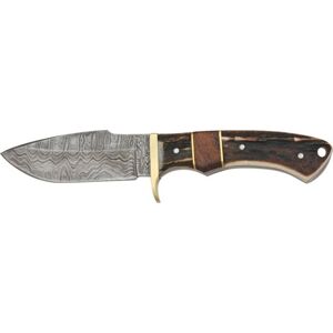 Damascus Game Skinner Fixed Knife DM1022