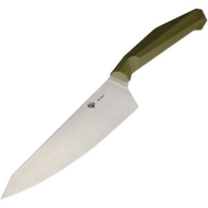 "Diafire Emerald Chefs Knife, 7.88 satin finish 8Cr13MoV stainless blade, Green plastic handle, DF9104PZ001"