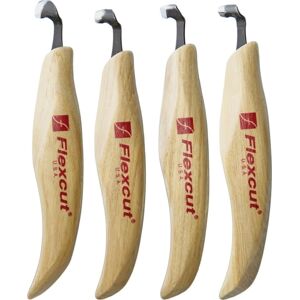 Flexcut Right-Handed Four Piece Scorp Knife Set, KN150