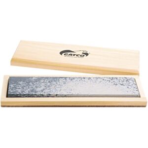 Gatco Sharpeners 100% Natural Soft Arkansas Stone In Wood Storage Box, 8in, 80080