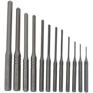 Grace USA Steel Roll Pin Punch Set, 12 pcs, GRRS12