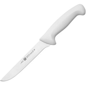 HENCKELS ZWILLING Twin Master Wide Boning Knife, 12in Overall, 6in Satin Finish Stainless Blade, White Plastic Handle, 32331-164