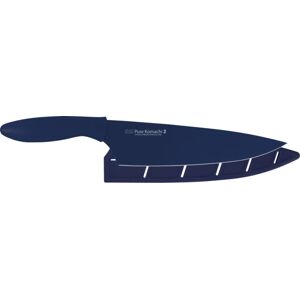Kershaw Komachi 2 Chef's Knife Kitchen Knife, 8in, Black Coated Stainless Blade, Drop Point Blade, Polypropylene Navy Handle, AB5076