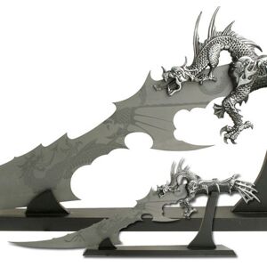 Master Cutlery Fantasy Dragon Knife Display 26in Overall, WC-25D