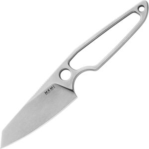 MKM Makro 2 Fixed Blade Knife, 2.88in, Bohler M390, Stonewash Sheepsfoot Blade, Skeletonized Handle, MKMA02-N