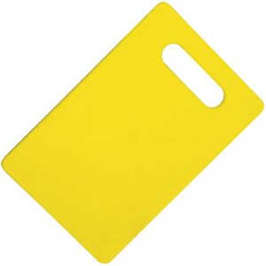 Ontario Knife Cutting Board, Dishwasher Safe, Dishwasher Safe, 11.75in X 7.75in X 0.38in, Yellow, Polypropylene, 0415YW