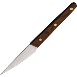 Ontario Knife Robeson Steak Knife, 9.25in Overall, 4in Stainless Standard edge Blade, Brown Wood Handle, 6414KPSEC
