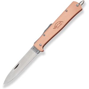 "OTTER-Messer Mercator Clip Copper Stainless Folding Knife, 3.5 satin finish stainless blade, Copper handle, 10-636 RG R"