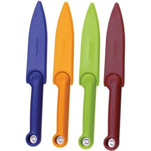Progressive International Food Safety Paring Knives 4 Piece Set Multi Color, GT-3626