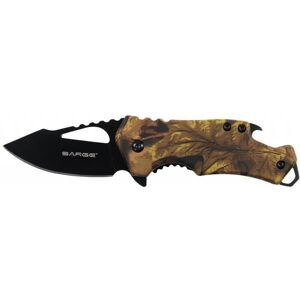 Sarge Camo Fuse- Camo Pocket Knife & Bottle Opener - 6in Overall Length, SK-502CAMO