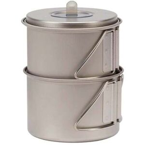 Snow Peak Mini Solo Titanium Cook Set, One Size, SCS-004TR