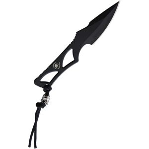 "Spartan Blades Enyo Fixed Blade Black Knife, 2.75 black coated AUS-8A stainless blade, One-piece construction, SBBL2BK"