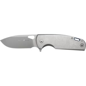 Viper Kyomi TI Folding Knife, 4.25in Closed, 3.25in Satin CPM-20CV SS Blade, Gray Stonewash Titanium Handle, V5933TI