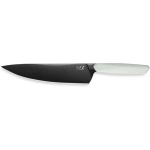 Xin Cutlery XinCore White Chef's Knife, 14in Overall, 8.25in Black TiNi Coated 14C28N Sandvik Stainless Blade, White Sculpted G10 Handle, XC125