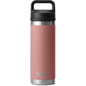 Yeti Rambler 18 oz Water Bottle w/Chug Cap, Sandstone Pink, 21071504470
