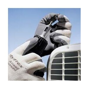 Ansell Healthcare HyFlex Foam Gloves, Ansell 205569 Gray Gloves With White Liner, Case