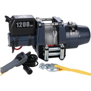 Bulldog Winch Hoist 1200 lb 12vDC, 50ft Wire Rope, Black, 12001