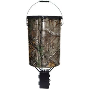 Wildgame Innovations Quick Set 50 lb Steel Bucket Feeder System w/ Digital Timer, Green, WGI-WGIPF0012