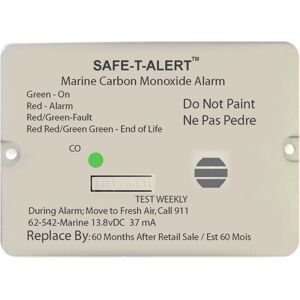 Safe-T-Alert 62 Series Carbon Monoxide Alarm - 12V - 62-542-Marine - Flush Mount - White, 62-542-MARINE