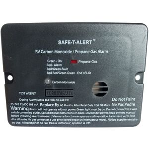 Safe-T-Alert Combo Carbon Monoxide Propane Alarm - Surface Mount - Mini - Black, 25-742-BL